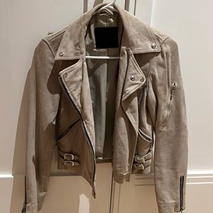 All Saints Suede Moto Jacket
